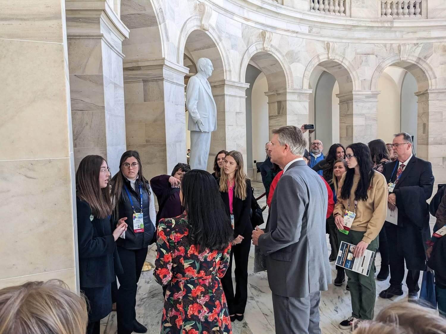 Ellie meeting with U.S. Senator Roger Marshall