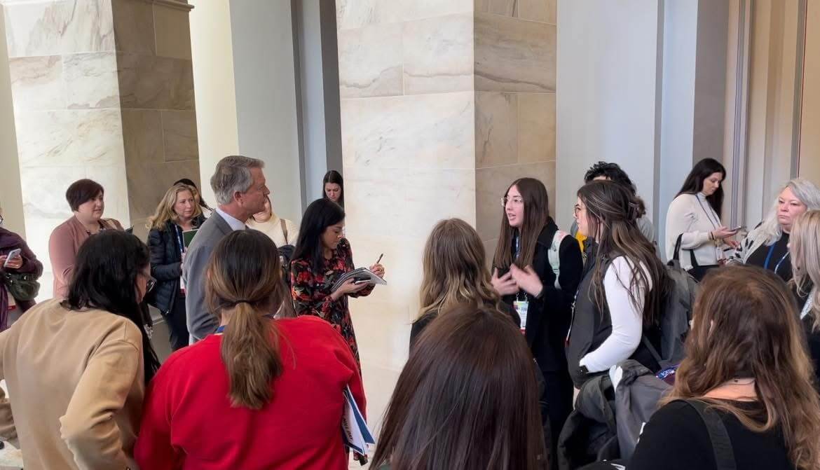 Ellie meeting with U.S. Senator Roger Marshall